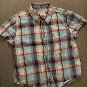 Old navy plaid button down(boys xsmall)